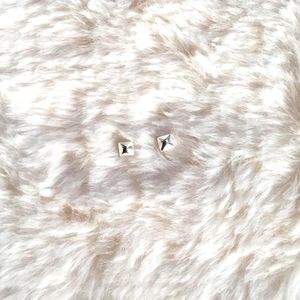 Sterling Silver Square Minimalist Stud Earrings Hypoallergenic Jewelry